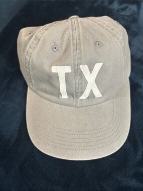 TX Embroidered Baseball Cap - Light Gray